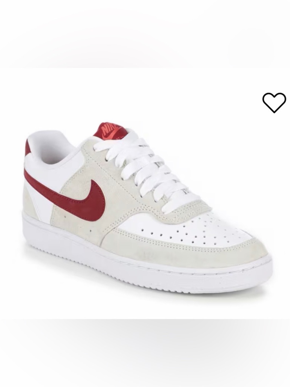 WOMEN'S NIKE COURT VISION LOW VALENTINE'S DAY SNEAKERS - Size 8.5